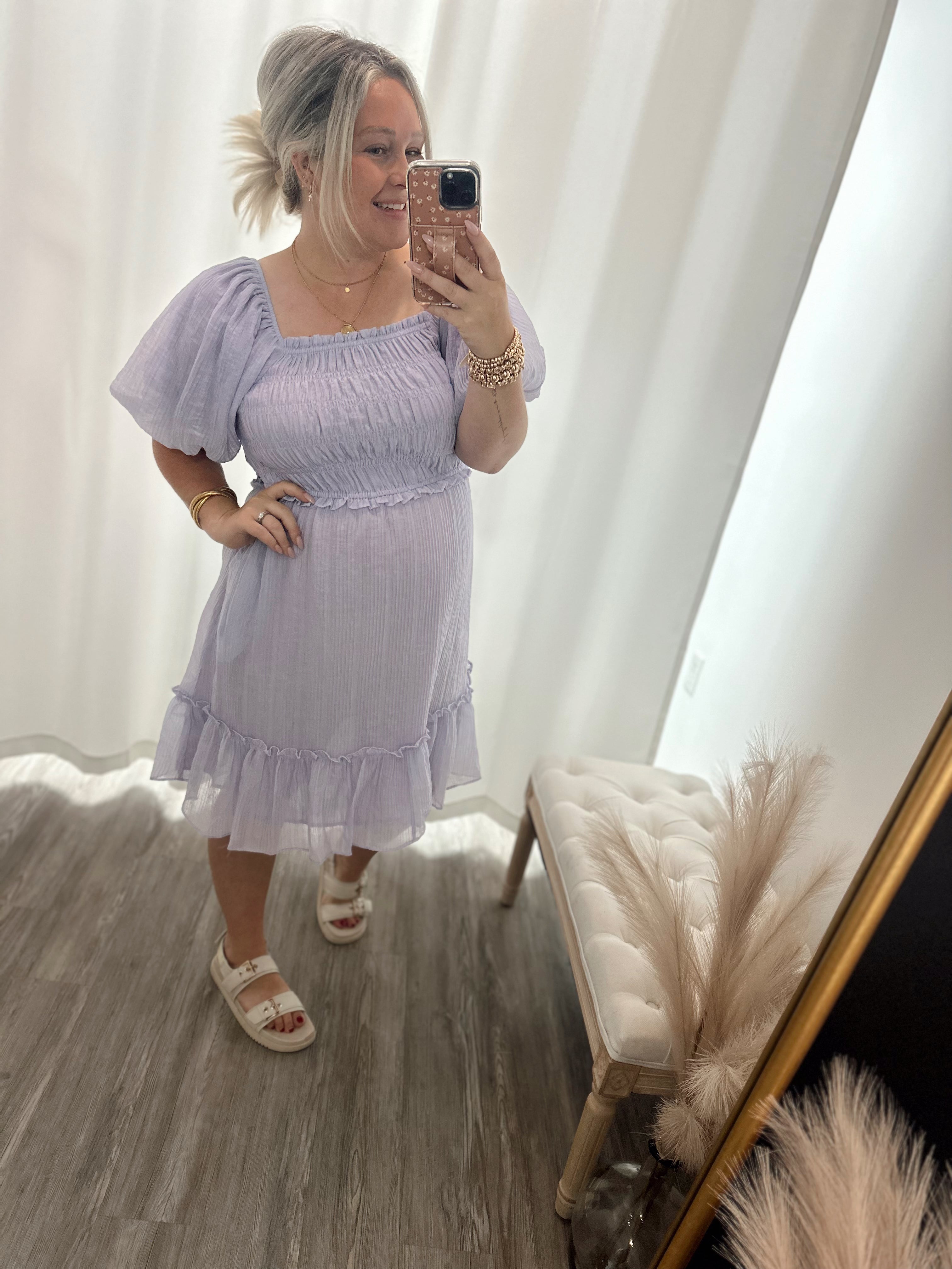 【完売品】サンサカエプチ　Laura smocked dress 完売品】サンサカエプチ Laura smocked dress 完売品