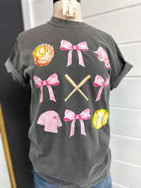 Softball & Bows Tee