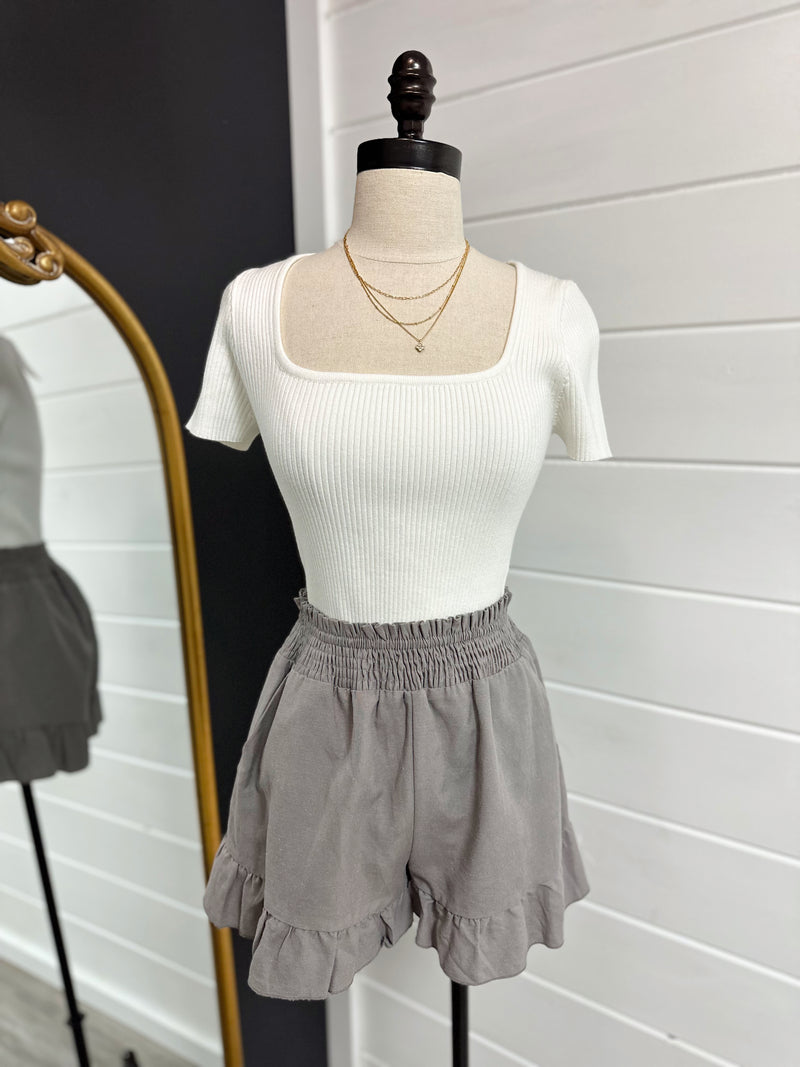 Relaxed Day Smocked Shorts