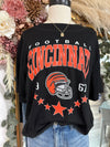 Cincinnati Stars Cropped Boxy Black Tee