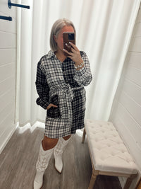 Fashion Forward Long Plaid Top/Dress