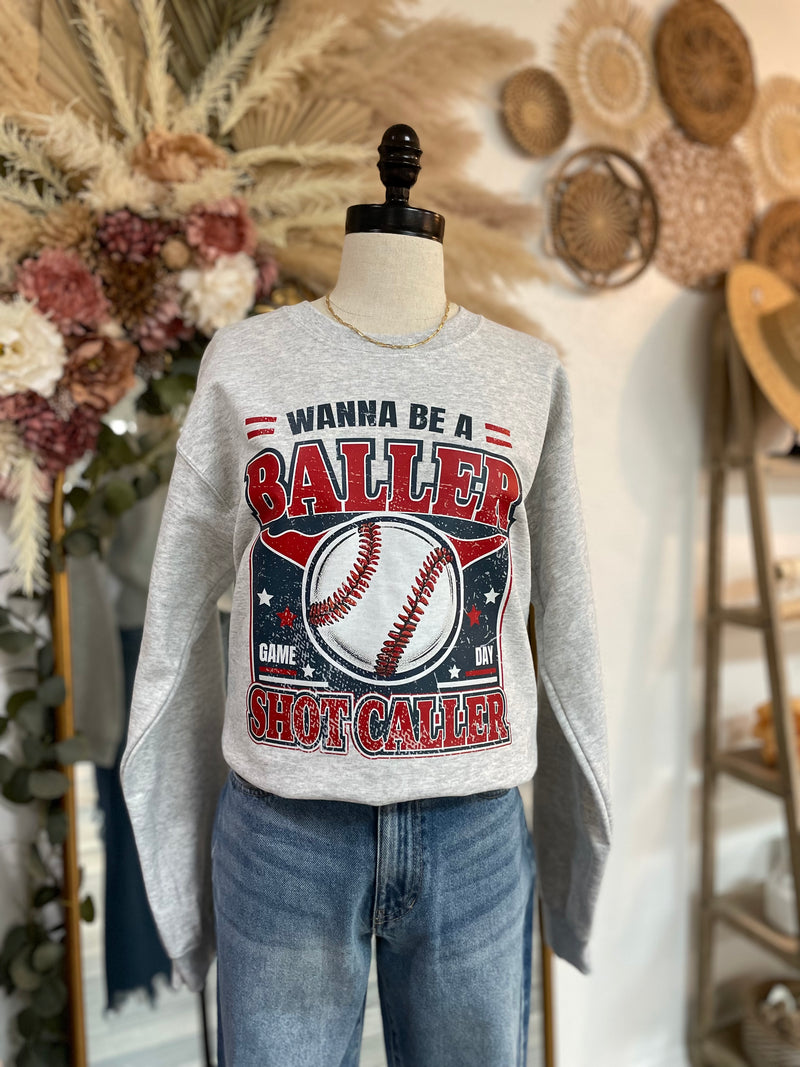 Baller Baseball Crewneck