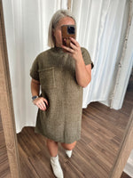 Sweater Weather Dress -Olive