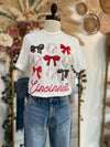 Cincinnati Baseball & Bows Tee