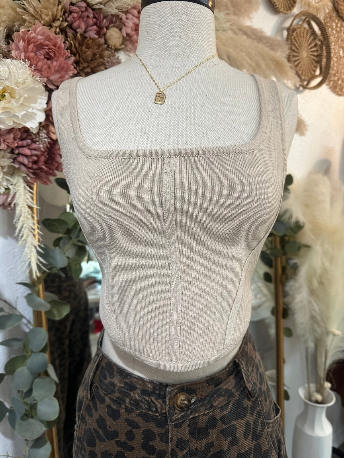 Summer In The Air Top-Oatmeal