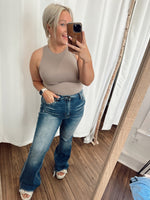 A Basic Dream Sleeveless Bodysuit-Mocha