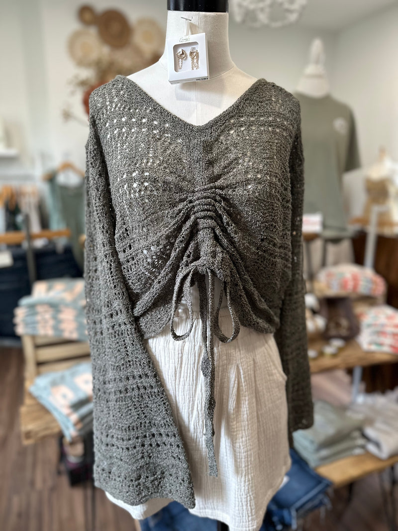 Jules Crochet Top-G Mint