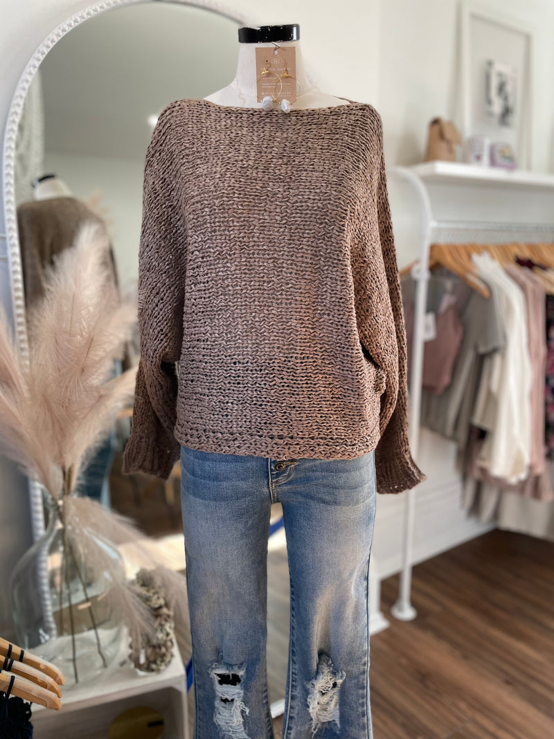 Got To Go Sweater-Mocha