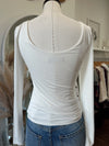 A Basic Dream Long Sleeve Boat Neck Top-Ivory