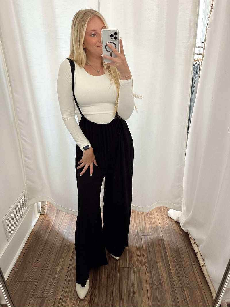Vibin Boho Jumpsuit-Black