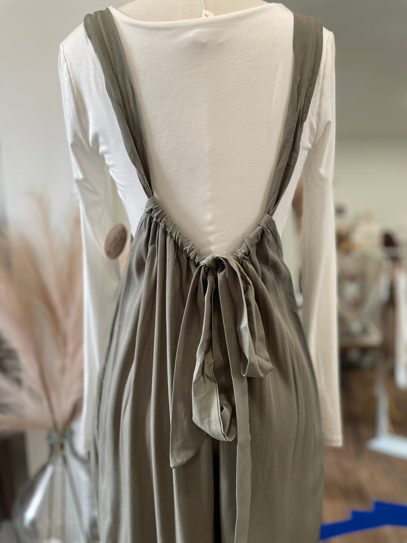 Vibin Boho Jumpsuit-Olive