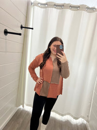 Fall ColorBlock Top