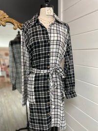 Fashion Forward Long Plaid Top/Dress