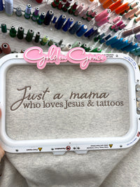 Customizable “Just a ….” embroidered sweatshirt