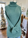 On Par Turtleneck Sweater-Green