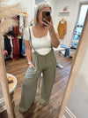 Spot On Boho Jumpsuit-Olive