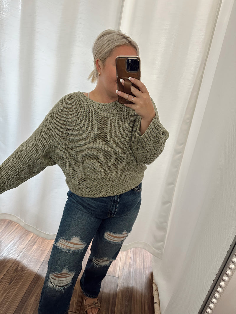 Got To Go Sweater-Sage