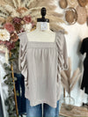 Here I Am Ruffled Top