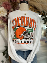 Old School Cincinnati Sweatshirt-White