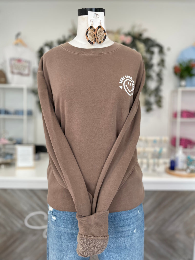 Love Like Jesus Pigment Died Crewneck