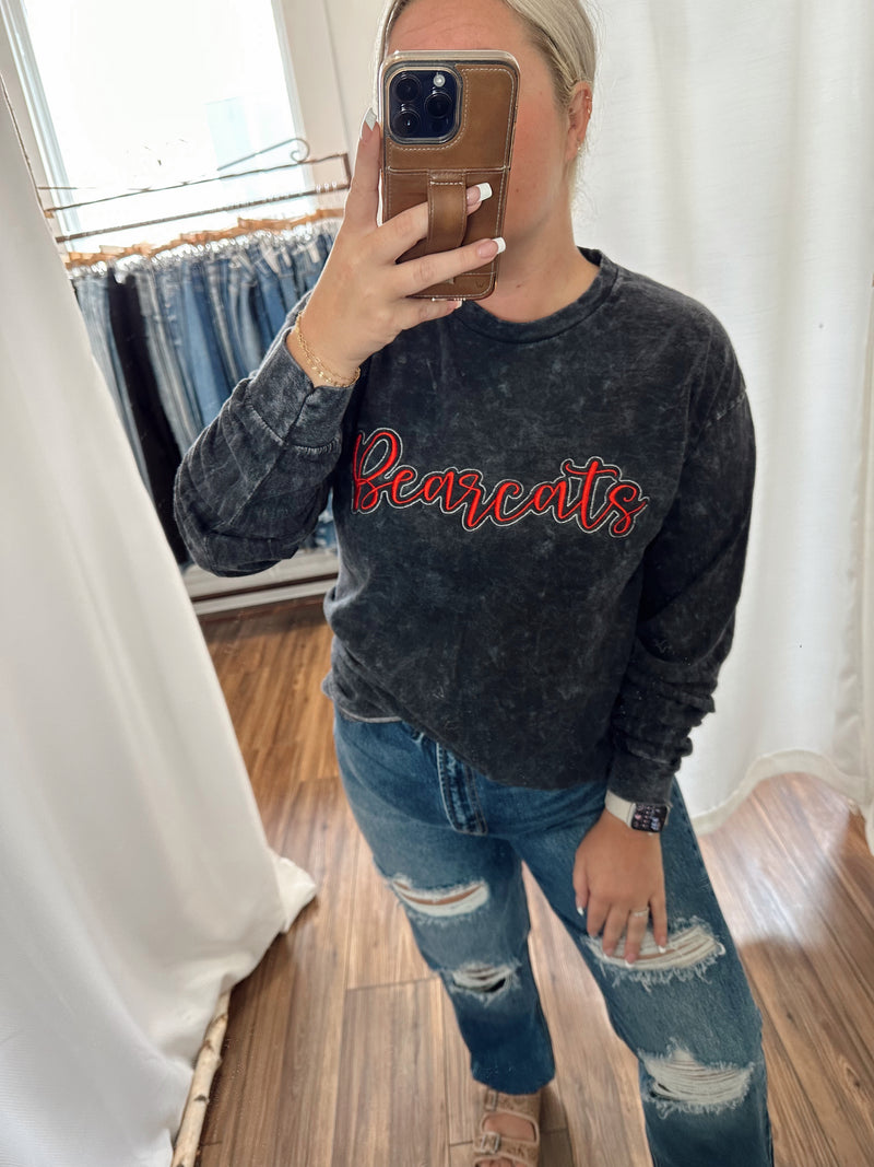 Bearcats Mineral Wash Long Sleeve
