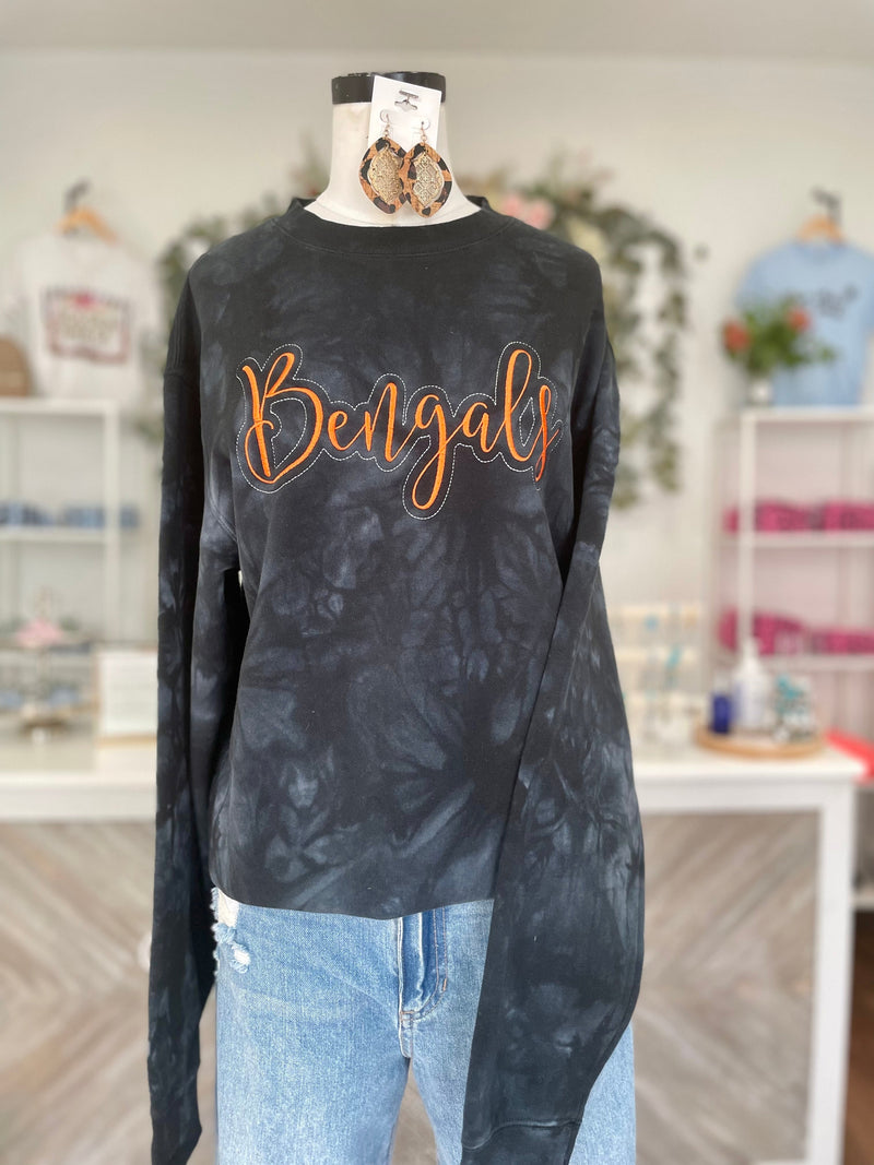 Football Pride Tie Dyed Crewneck Sweatshirt