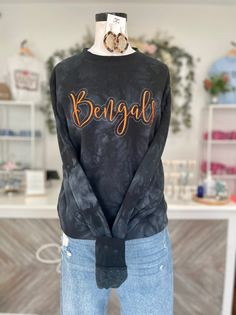 Football Pride Tie Dyed Crewneck Sweatshirt