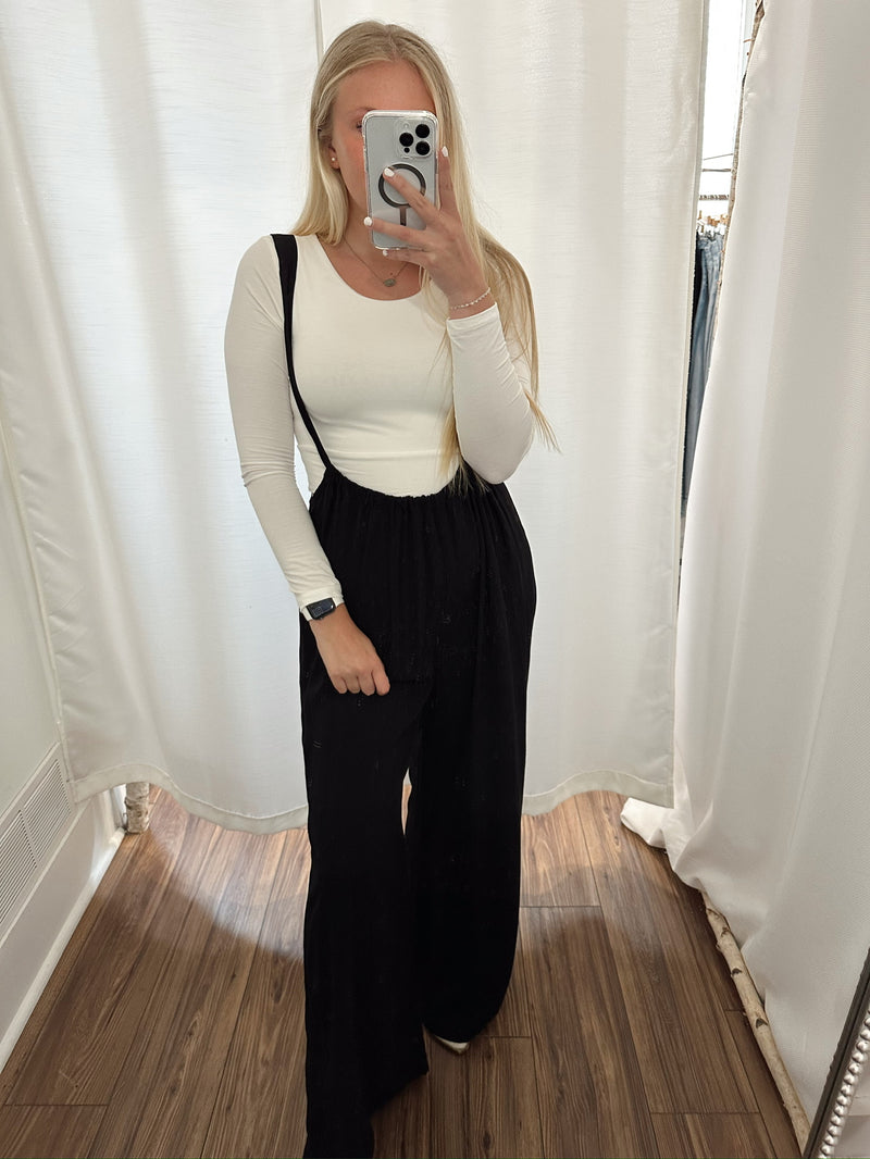 Vibin Boho Jumpsuit-Black