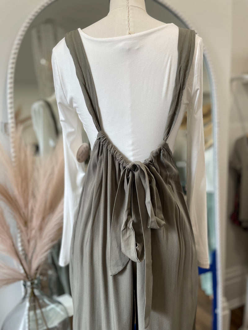 Vibin Boho Jumpsuit-Olive