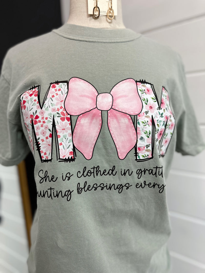 Mom Bow Graphic Tee