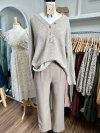 Anytime, Anywhere Trousers-Mocha