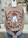 Boot Scootin' Spooky Crewneck-Tan