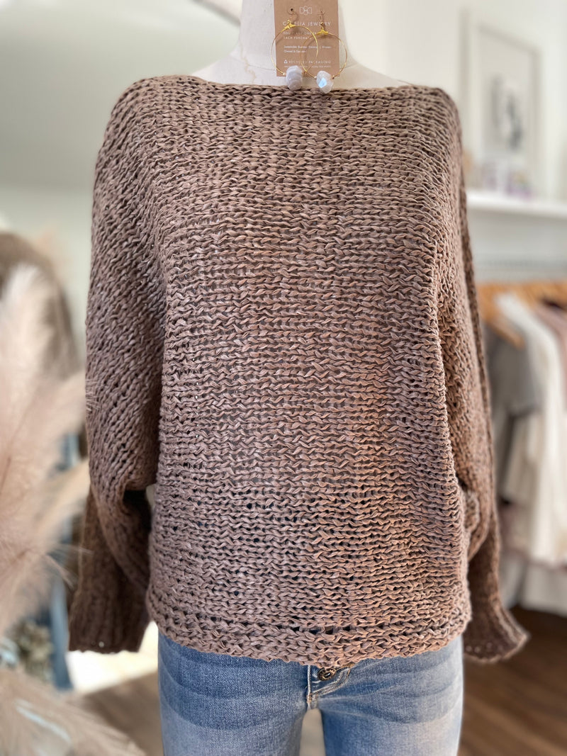 Got To Go Sweater-Mocha