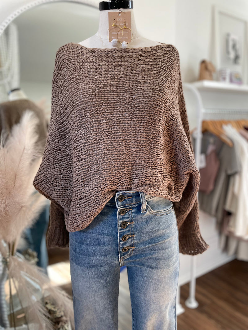 Got To Go Sweater-Mocha