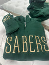 **PREORDER** Custom Spirit Quarter Zip Sweatshirt-Forest Green