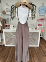 Vibin Boho Jumpsuit-Walnut Grey