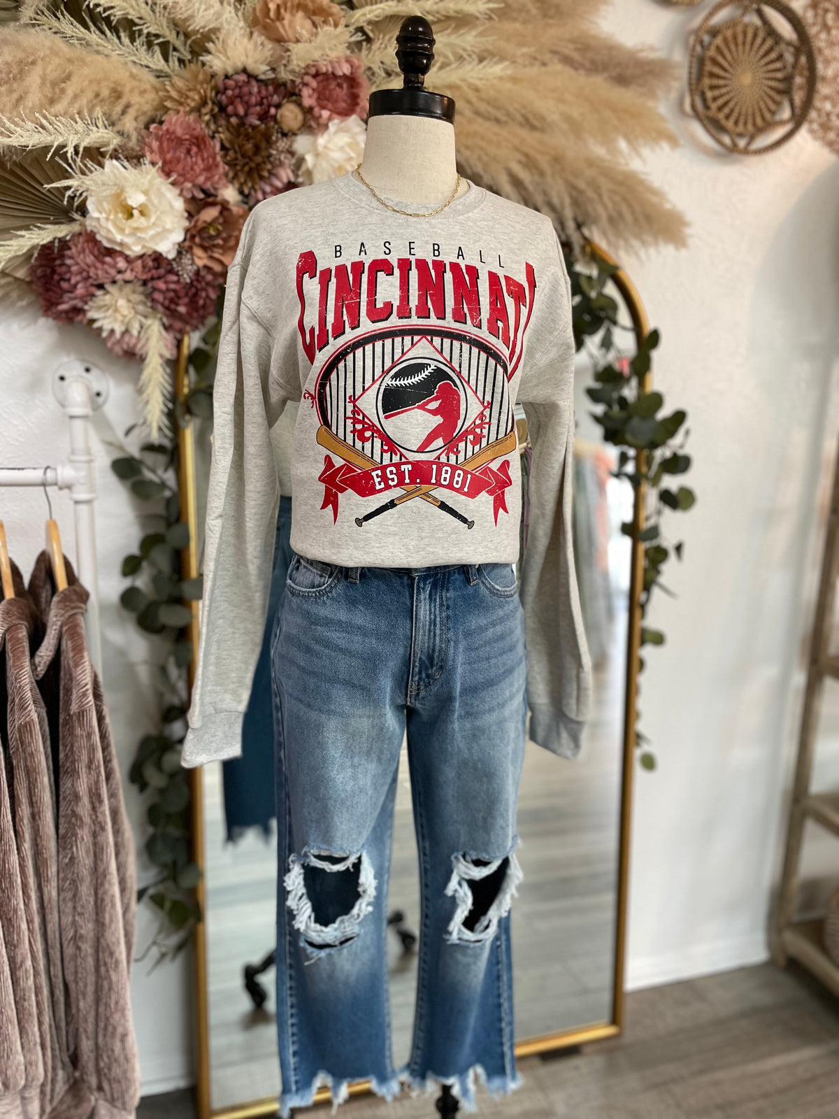 Vintage Cincinnati Baseball Crewneck