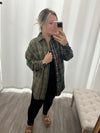More Than Words Button Down Top-Evergreen