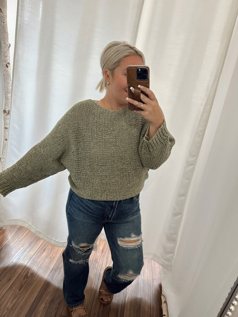 Got To Go Sweater-Sage