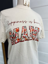 Happiness Floral Mama Graphic Tee