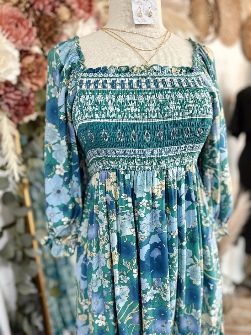 Garden Dream Printed Midi Dress