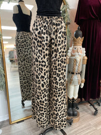 Stay Wild Leopard Drawstring Pants
