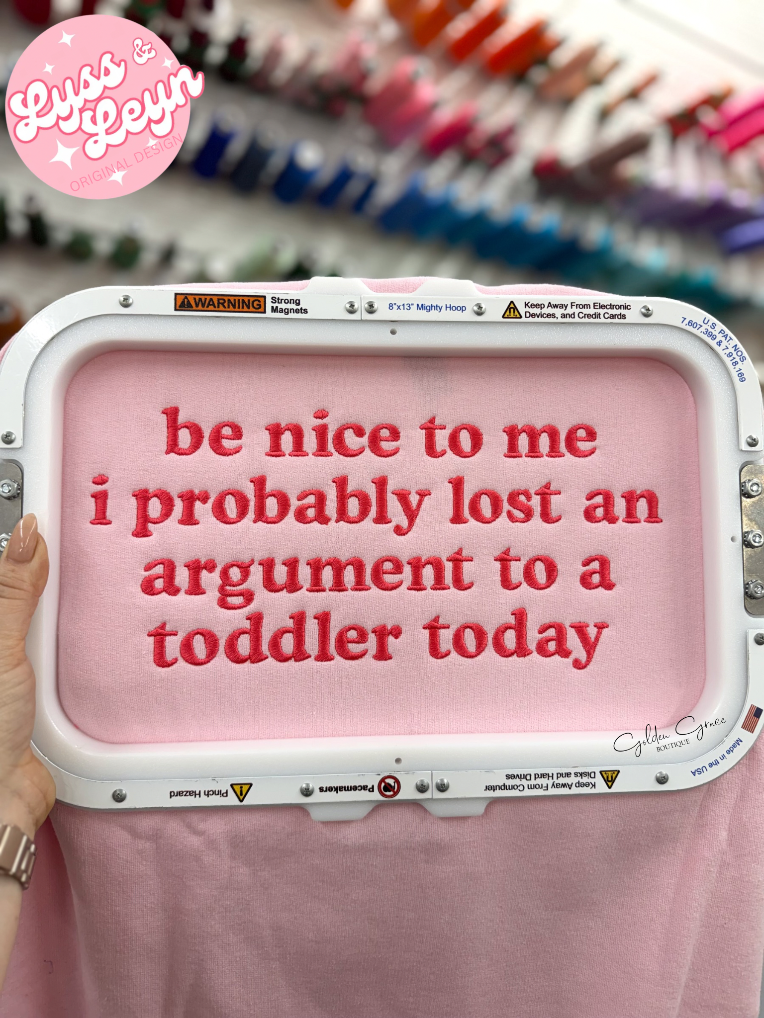 Be nice to me Embroidered Sweatshirt