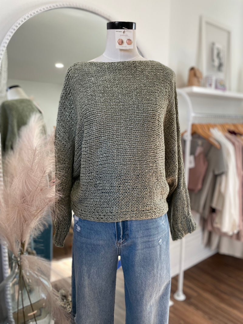 Got To Go Sweater-Sage