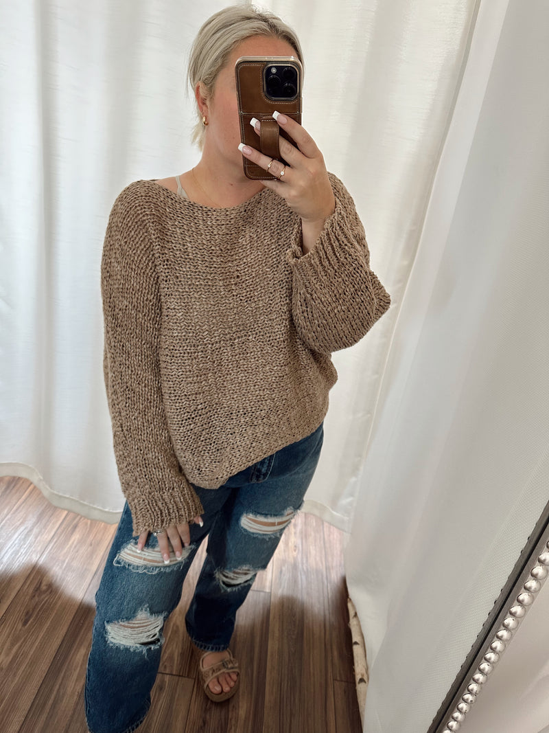 Got To Go Sweater-Mocha