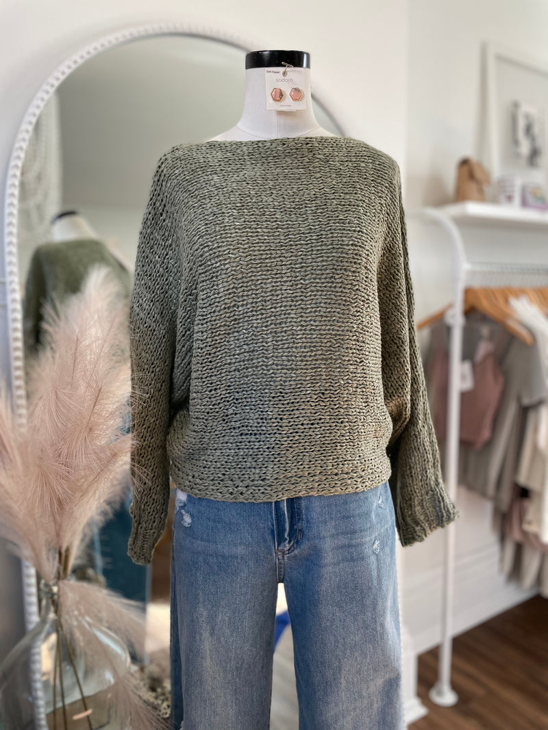 Got To Go Sweater-Sage