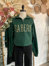 **PREORDER** Custom Spirit Quarter Zip Sweatshirt-Forest Green