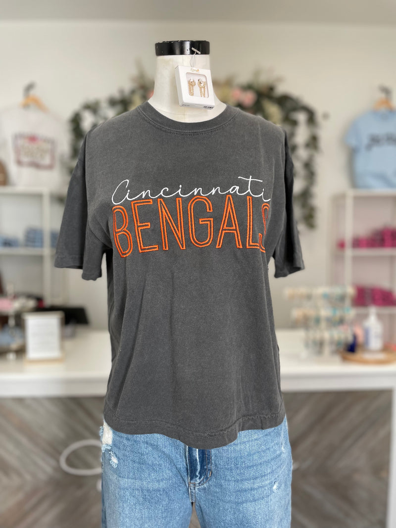Game Day Cincinnati Spirit Cropped Tee