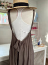 Vibin Boho Jumpsuit-Walnut Grey