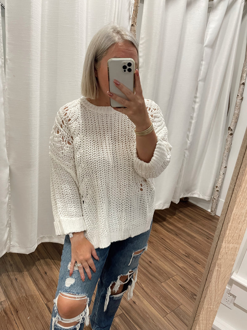 In The Moment Hi-Lo Sweater